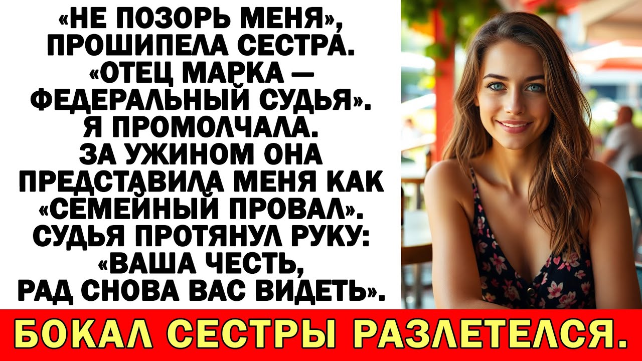 Сестра хвасталась судьёй-свёкром. Пока он не узнал меня