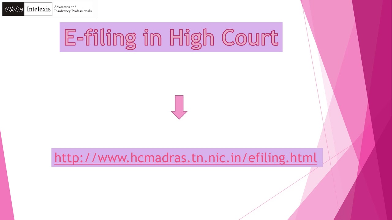 E-filing of court cases and video conferencing procedure