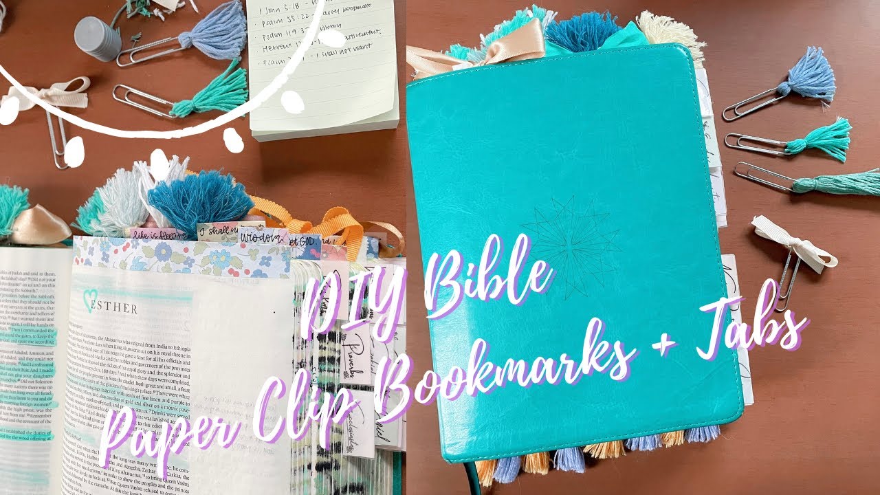 DIY Bible Paper Clip Bookmarks + Tabs - Tutorial by Sabrina Yukiko