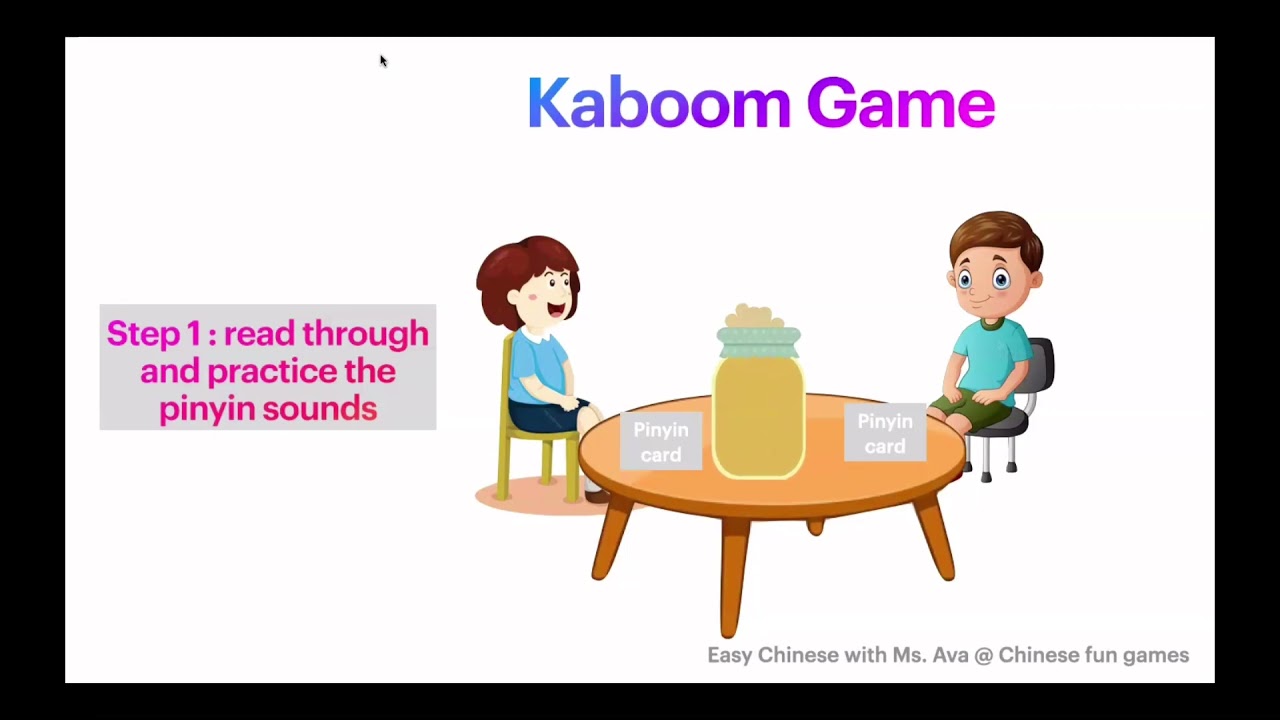 Chinese learning game: kaboom| language learning games| fun game easy game 词汇游戏｜vocabulary game