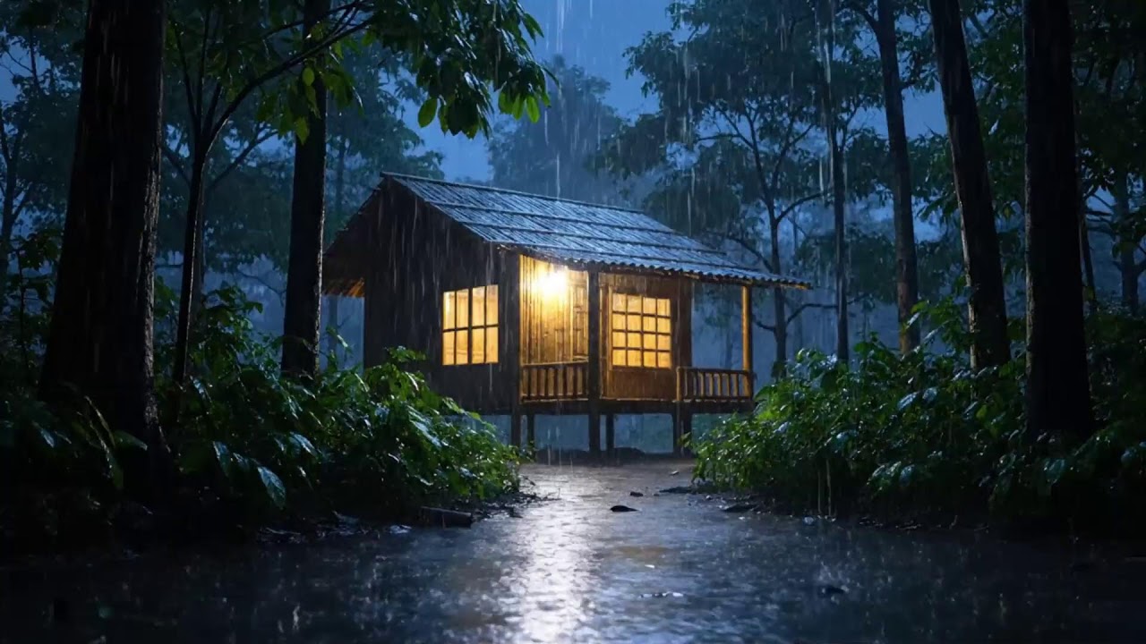 Relaxing Rainfall for Better Sleep | Calm Forest Rain for Deep Relaxation