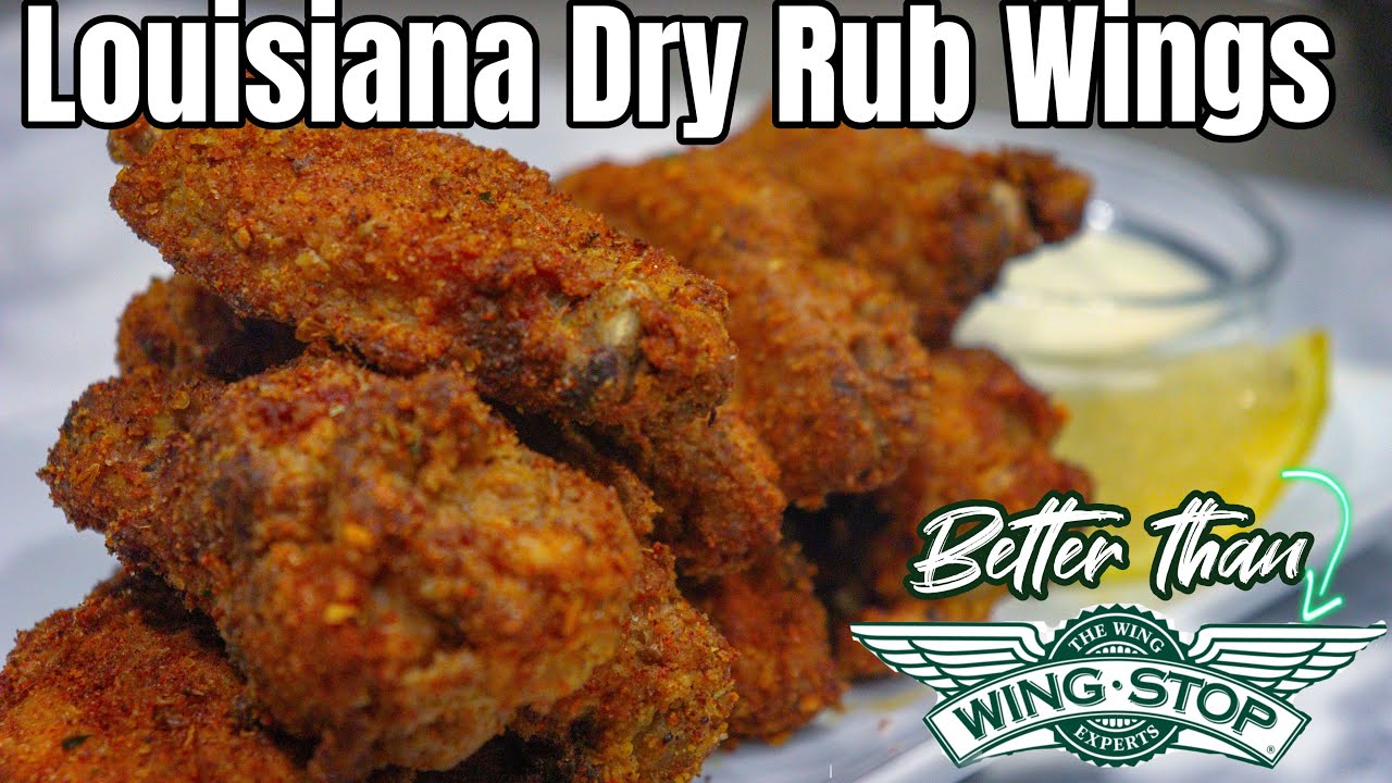 Air Fryer Chicken Wings Recipe | Louisiana Dry Rub Chicken Wings Recipe | Better Than Wing stop!!