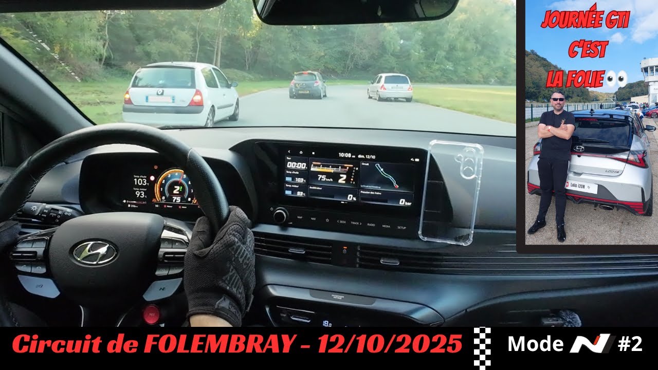 Hyundai i20N en mode N - Circuit de Folembray - Troisième Trackday #2