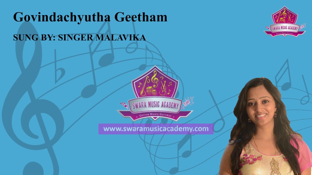 Govindachyutha Geetham | Shankarabharana Ragam | Singer Malavika | Swara Music Academy