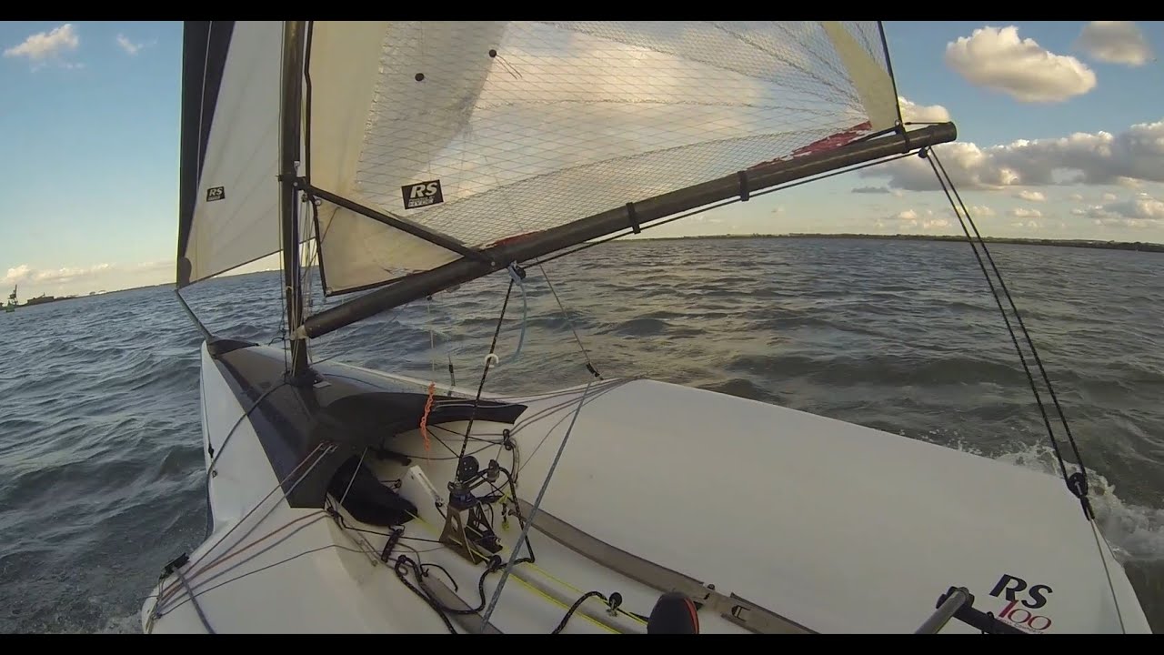 RS100 Sailing - Spinnaker Hoist & Drops