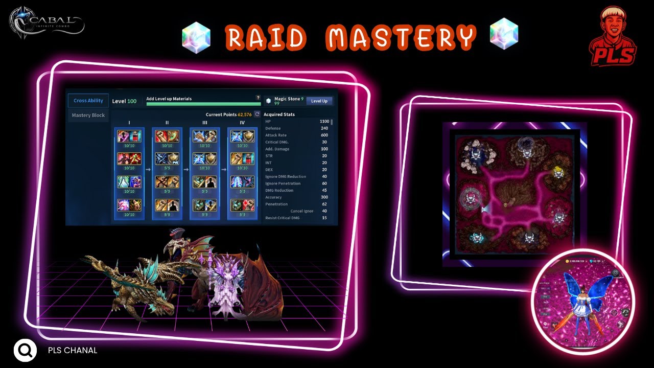 ลงรายละเอียด Raid Mastery และการใช้ Magic Stone Cabal infinit Combo