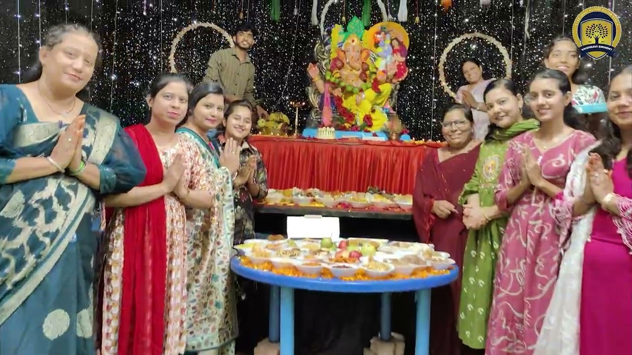 56 Bhog Offering to Lord Ganesha 🙏 | Ganesh Chaturthi 2025 Celebration at Vaishnavi Eminent School 🌸
