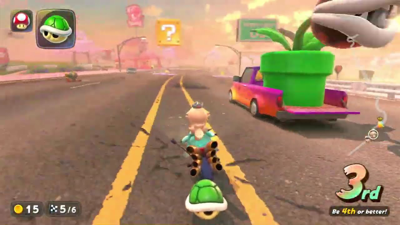 Mario Kart World }{ Knockout Tour }{ ice rally 150cc no stars