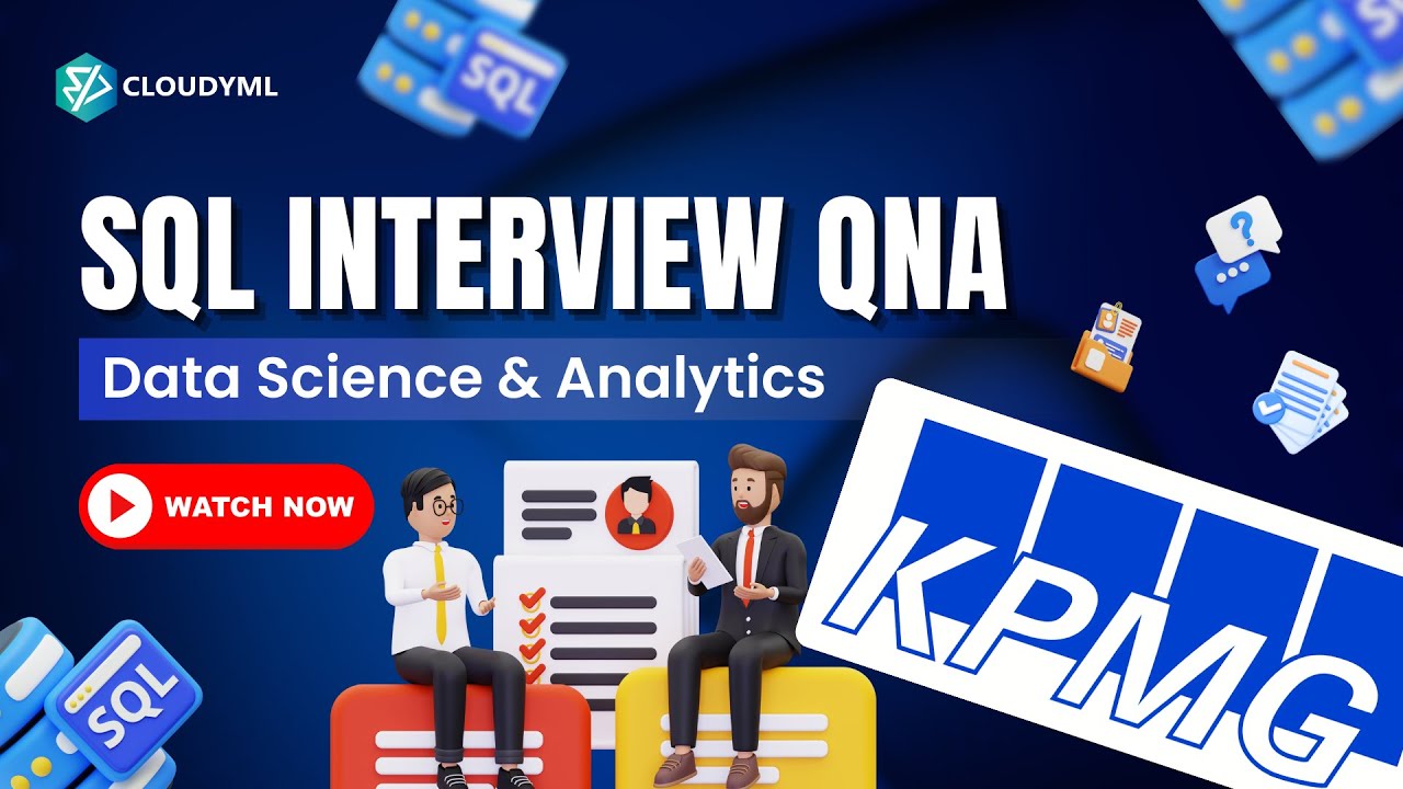 Advanced SQL Question Asked In KPMG | SQL Interview QnA | Data Science | Data Analytics