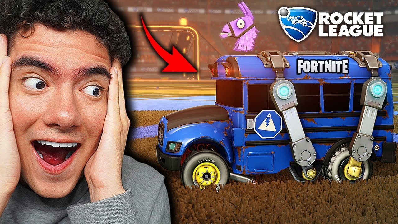 ESTRENANDO EL AUTOBUS DE FORNITE EN ROCKET LEAGUE POR PRIMERA VEZ | TheDonato