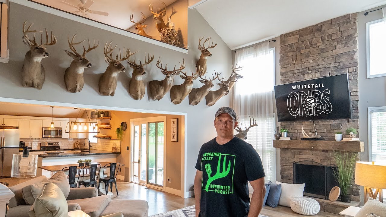 Whitetail Cribs: Ohio Home Full of Giant Whitetails, Elk, Moose, and Bears