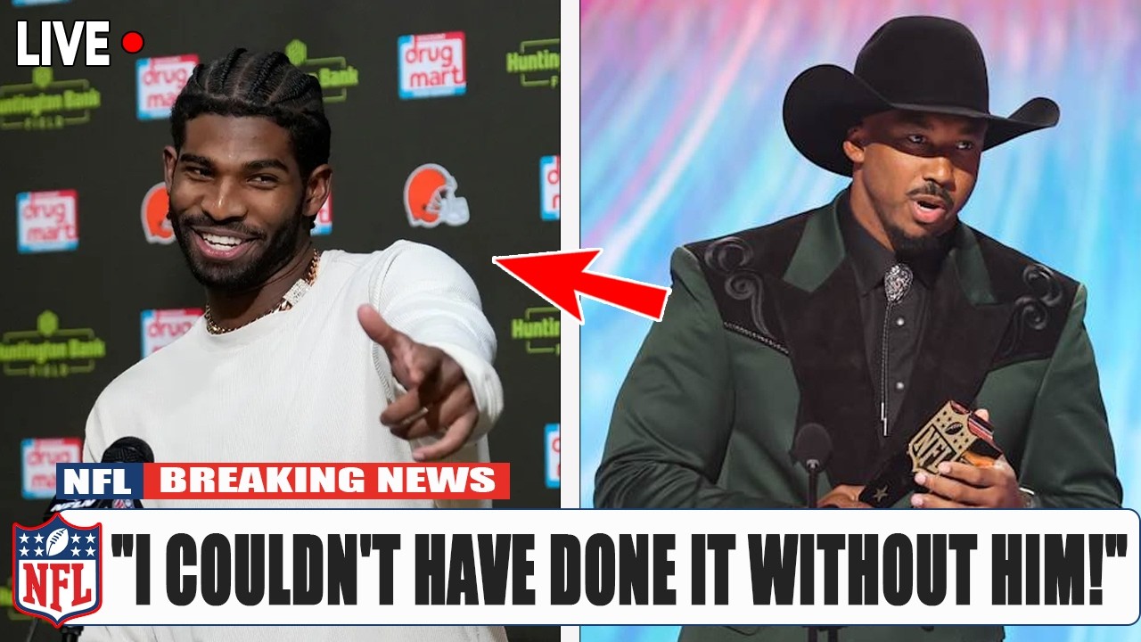 The Most UNSELFISH Speech in NFL History! Myles Garrett Dedicates His DPOY Award to Shedeur Sanders!