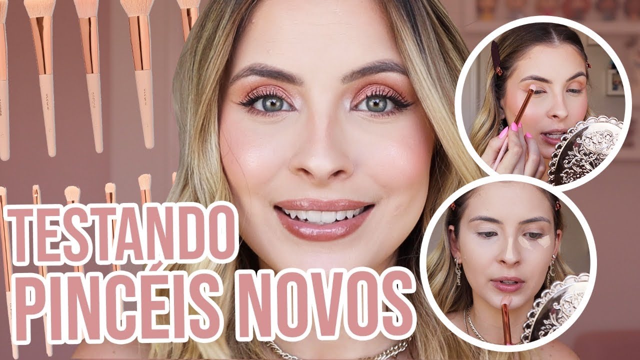 ME MAQUIEI COM O NOVO KIT DE PINCÉIS DA OCEANE!!! VALE A PENA? | FERNANDA TUMAS