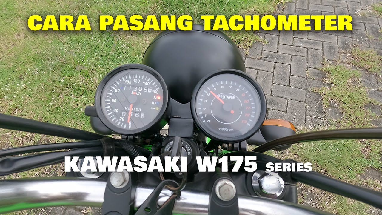 CARA PASANG TACHOMETER RPM DI MOTOR 4TAK KAWASAKI W175