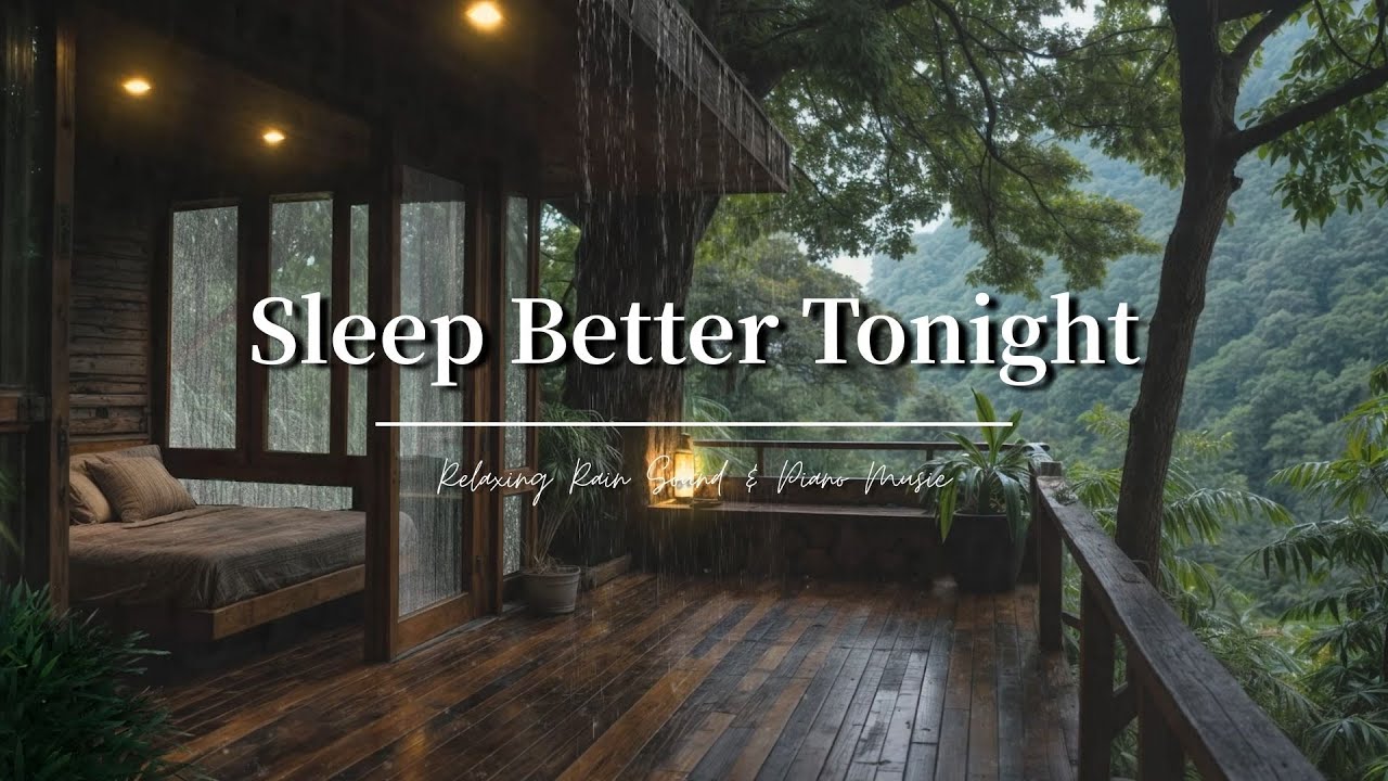 Gentle Relaxing Piano & Rain Sounds | Quiet the Mind, Heal Stress and Sleep Deep
