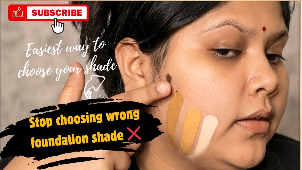 Stop Choosing Wrong Foundation❌||Easiest Trick to Identify #makeup #foundationshade #viral 