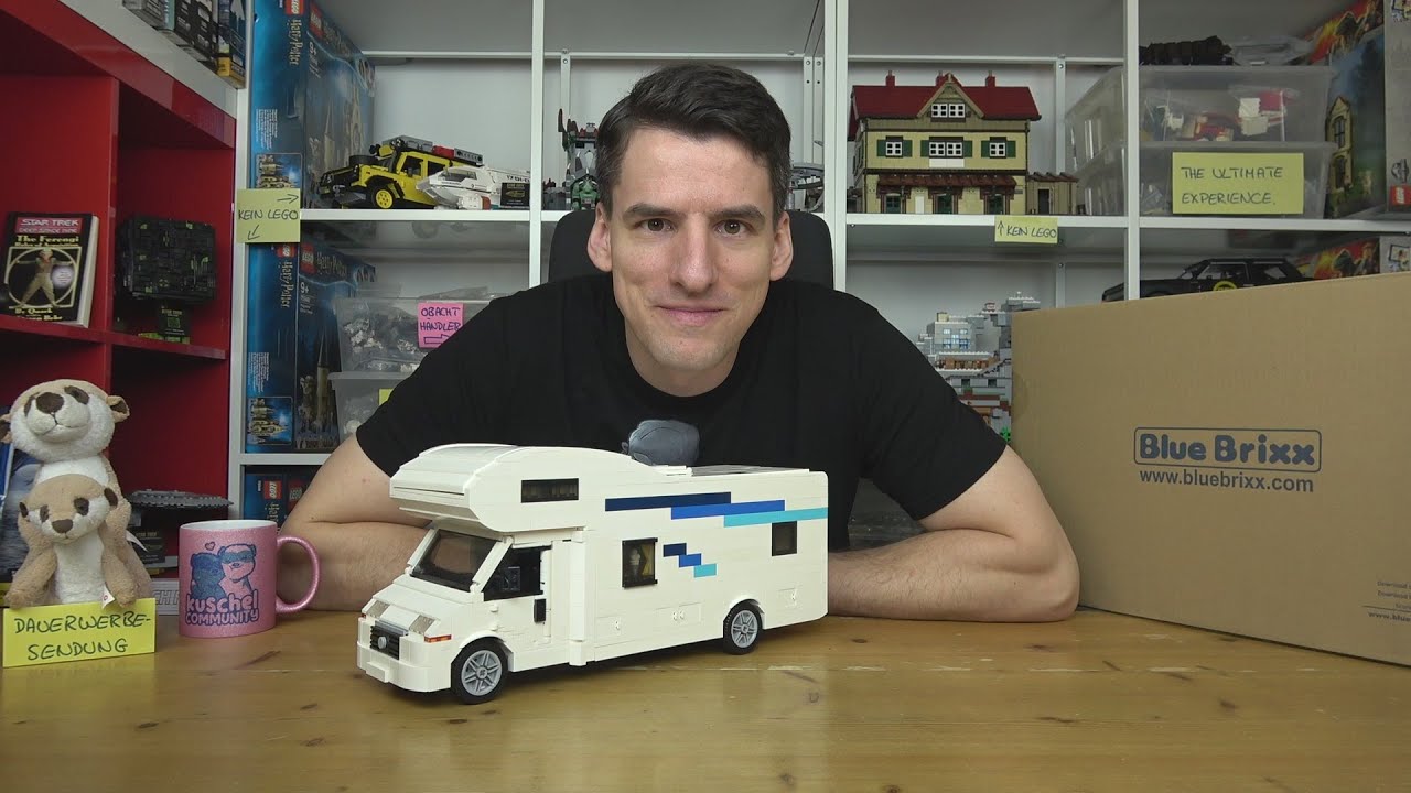 Laster außen, putzig innen: genial! BlueBrixx® 103900 Klassischer EU-Camper