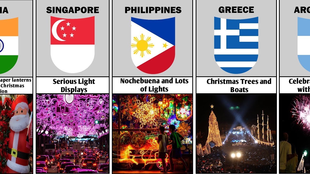 How People Celebrate Christmas From Different Countries ||