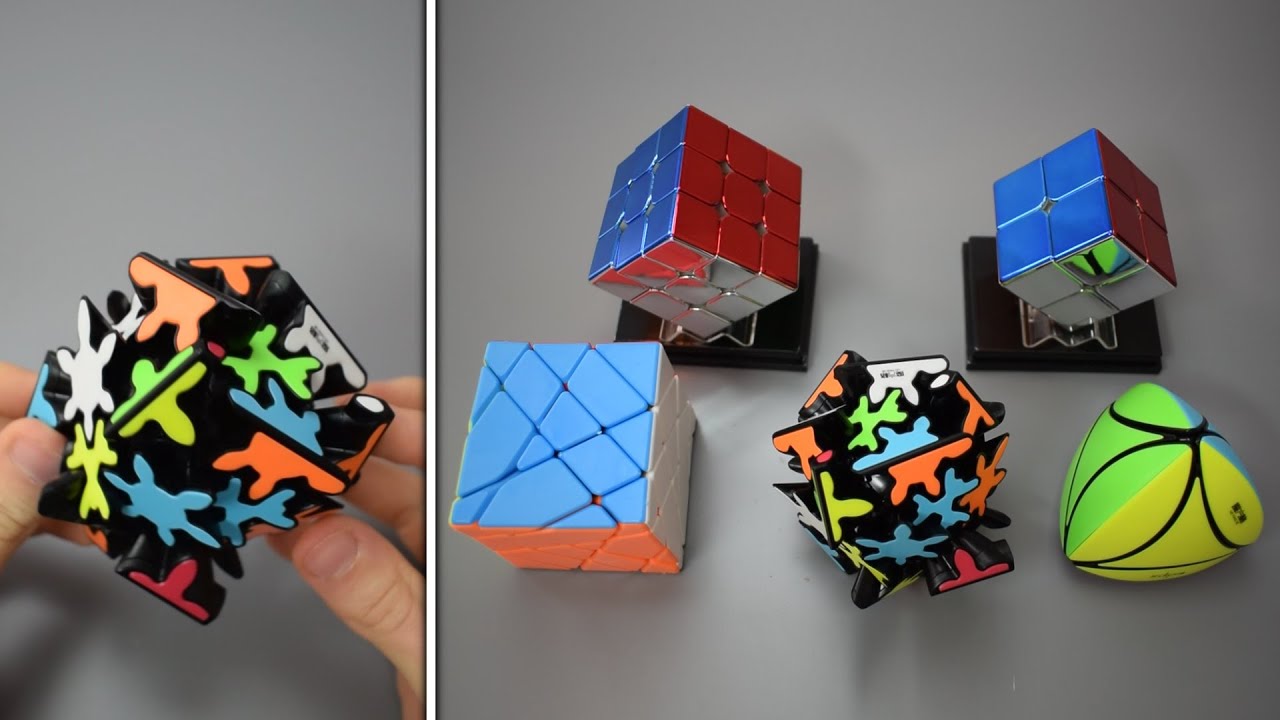 Qiyi Crazy Gear Cube & Cyclone Boys Metallic Cubes | Unboxing