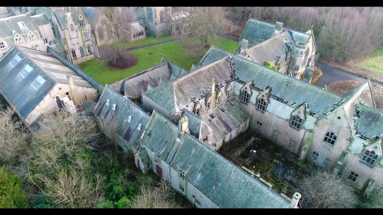 Ushaw college by drone. Co Durham. Abandoned places UK.