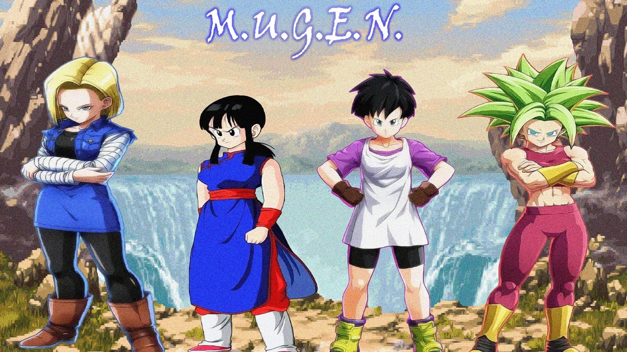 MUGEN Tag Team Arcade Gameplay- Android 18, Chi Chi, Videl & Kefla from DBZ Universe