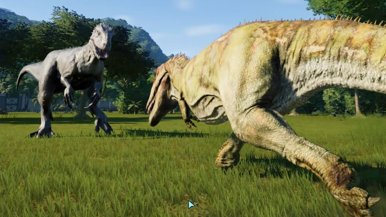 Indominus-Rex(Modified) VS All Carnivores - Jurassic World Evolution