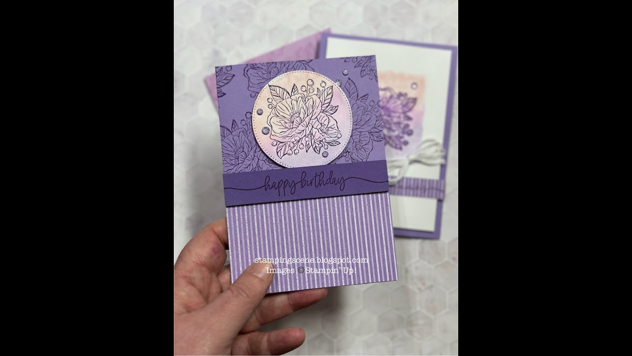 How to create a simple watercolour wash for card making techniques