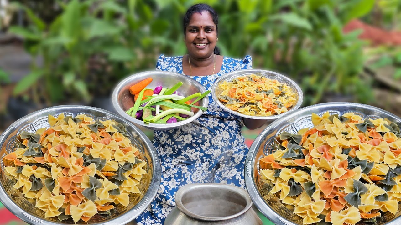 இரவு நேர உணவுக்காக திடிரென செய்த பாஸ்தா | village life ♥️ | vanni vlog 