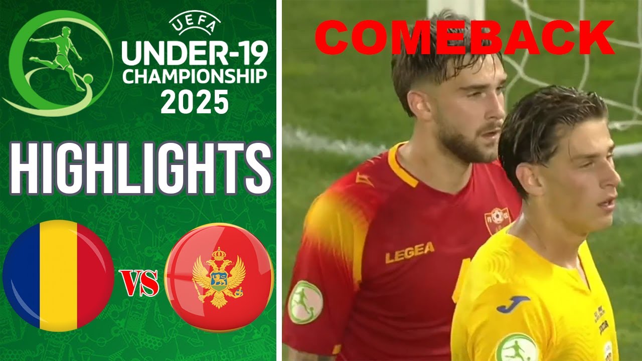 Romania vs Montenegro | Highlights & All Goal | Euro U19 | 2025-6-13