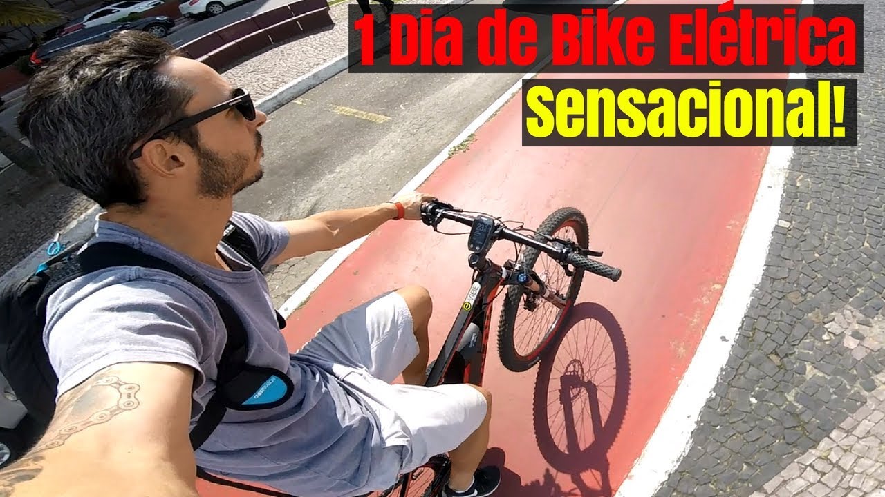 BIKE ELÉTRICA CALOI E-VIBE ELITE - Um dia com essa bike na Cidade