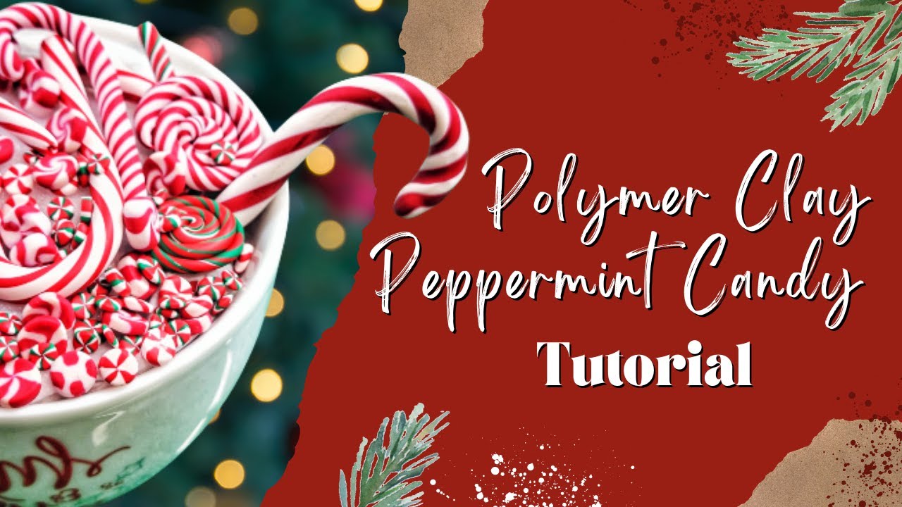 Polymer Clay Christmas Peppermint Candy