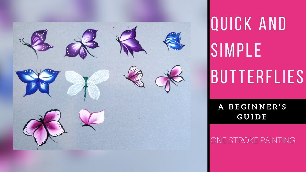 Quick and easy Butterflies | acrylic painting | Beginners painting ideas | Diy