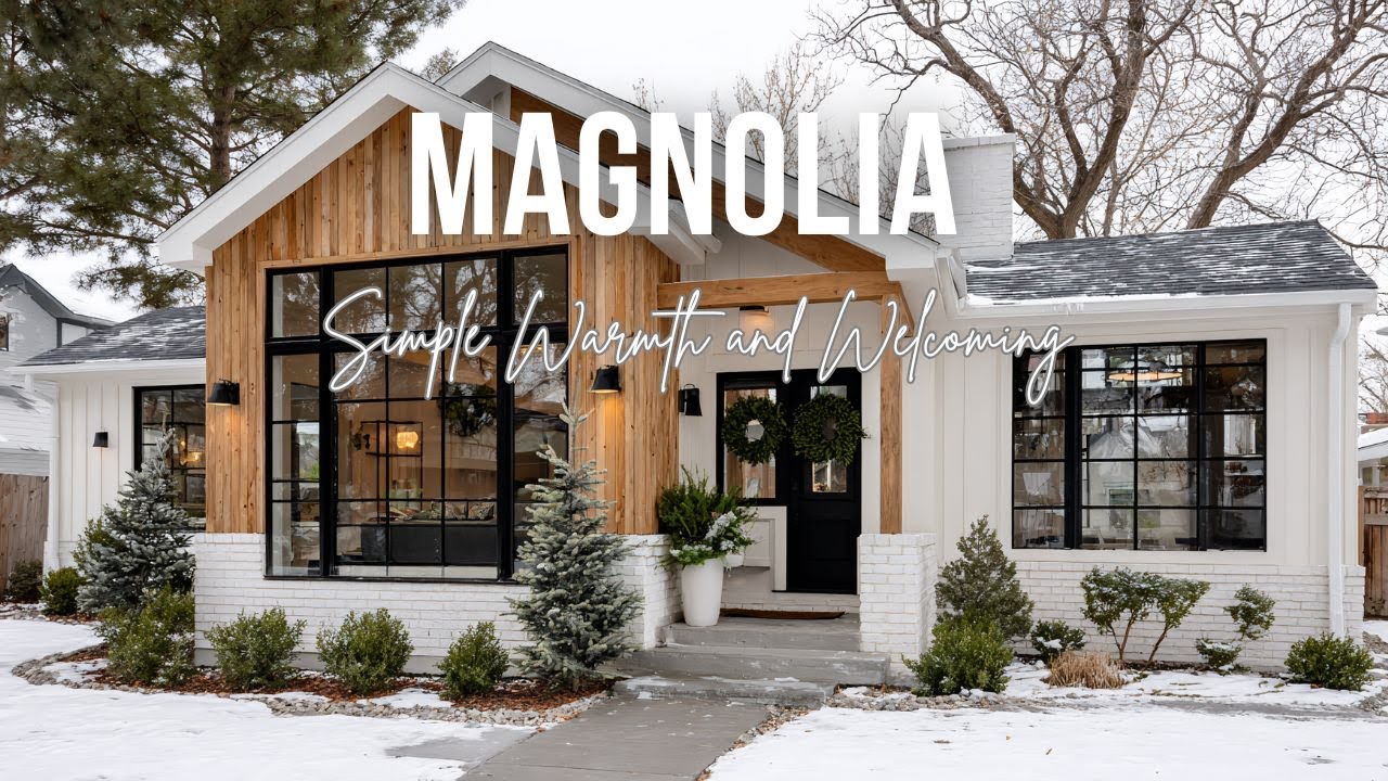 Magnolia Inspired Winter Decor with Simple Warmth and Welcoming Charm