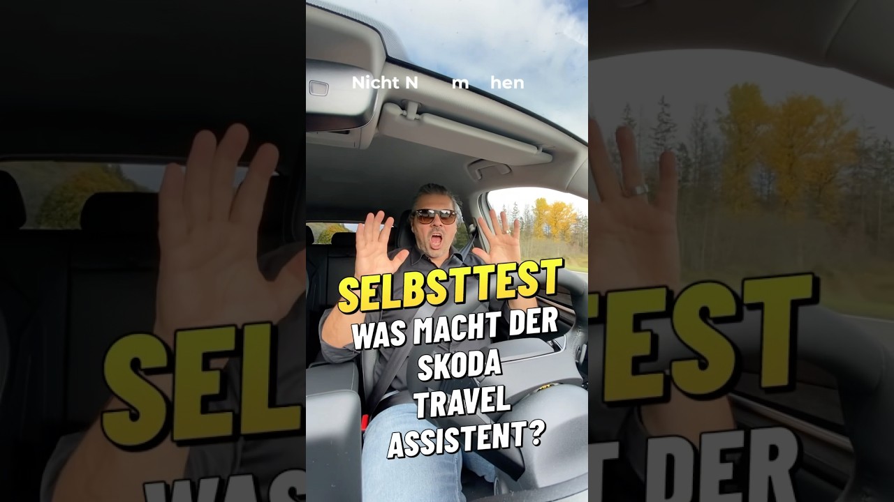 Autonomes Fahren? Skoda Selbsttest Travel Assistent #skoda #fahrzeuge