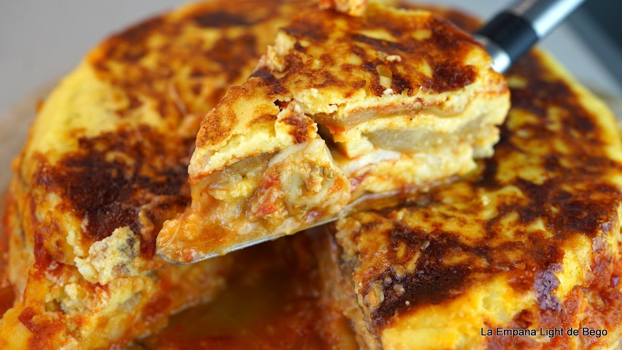 Pastel de Patata y Berenjena a la Sartén. Receta sin Horno