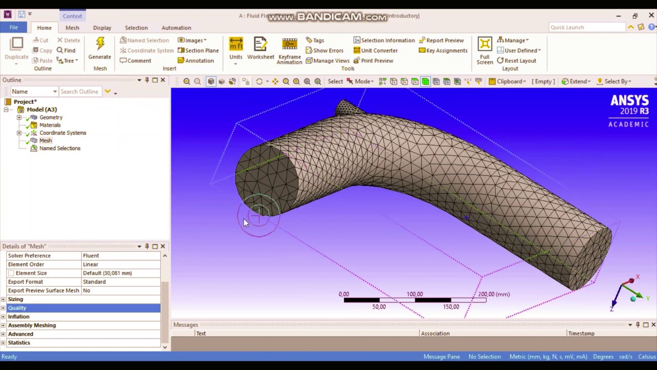 BİR DİRSEK BORUDA İÇ AKIŞ ANALİZi (INTERNAL FLOW FLOW MODELING IN A PIPE)