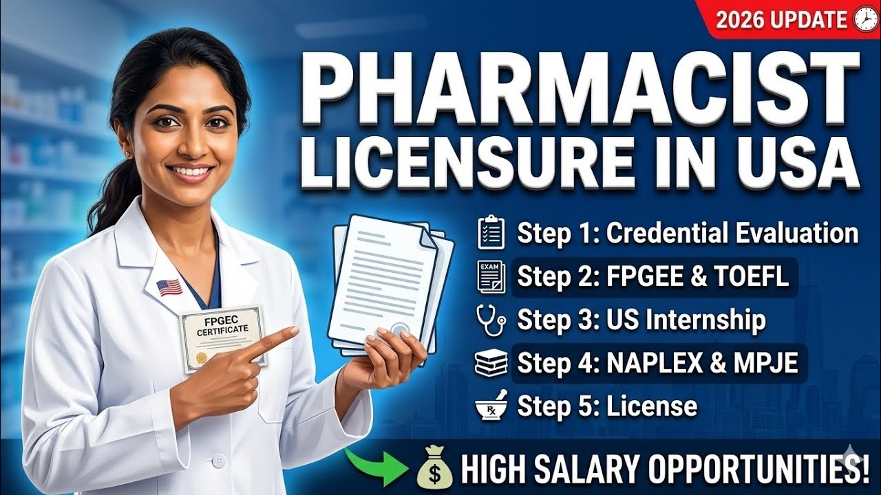 🇺🇸 How to Become a Pharmacist in USA: The 2026 Step-by-Step Guide