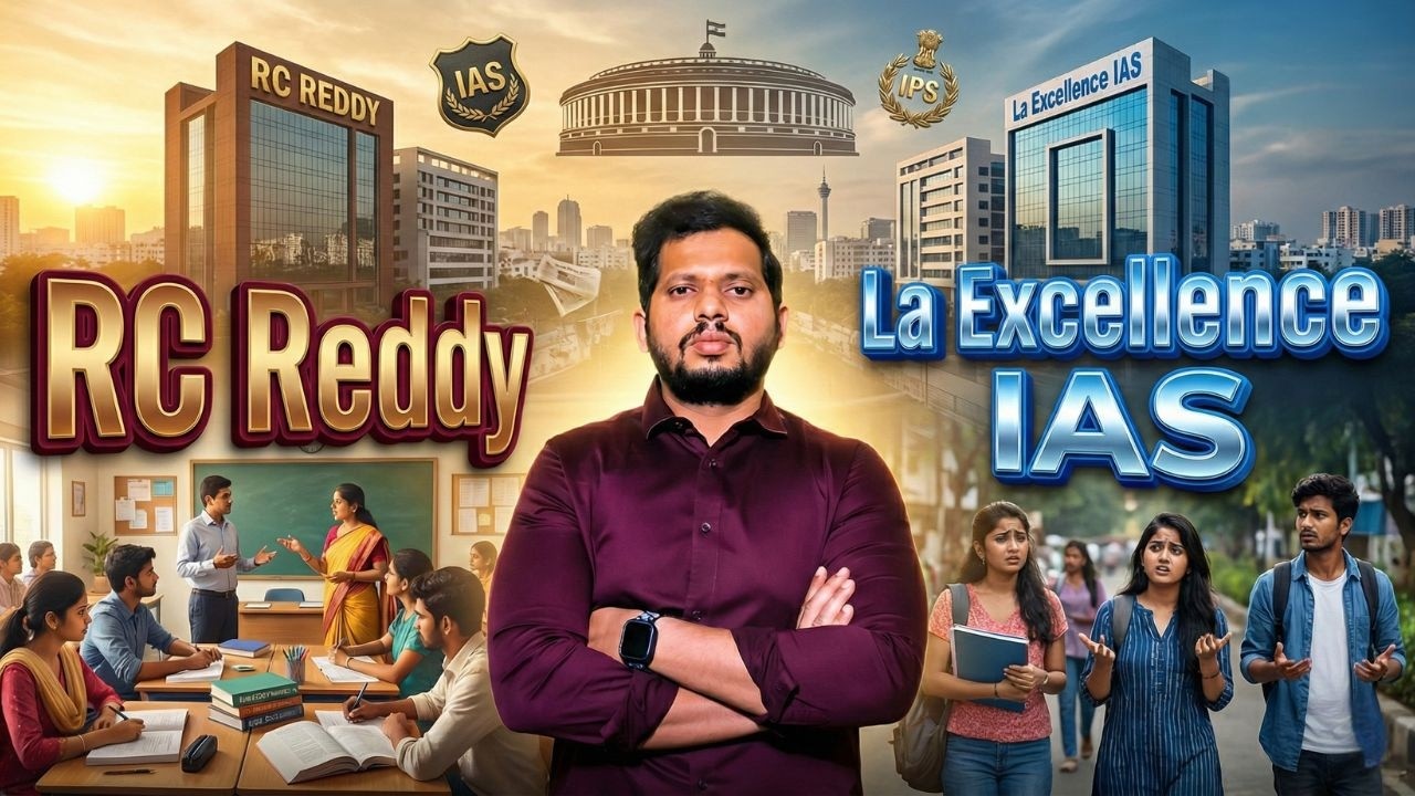 Rc Reddy vs La Excellence | La Excellence IAS Academy | RC Reddy IAS Study Circle | UPSC Coaching