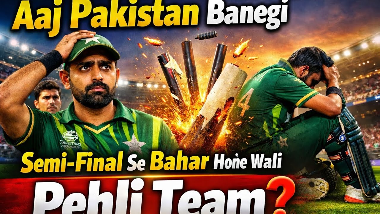 Aaj Pakistan Banegi Semi -Final Se Bahar Hone wali Pehli Team 