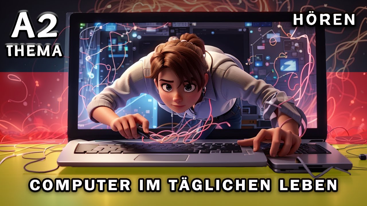 Deutsch A2 Hören | Computer im Alltag | German A2 Listening | Computer in Daily Life