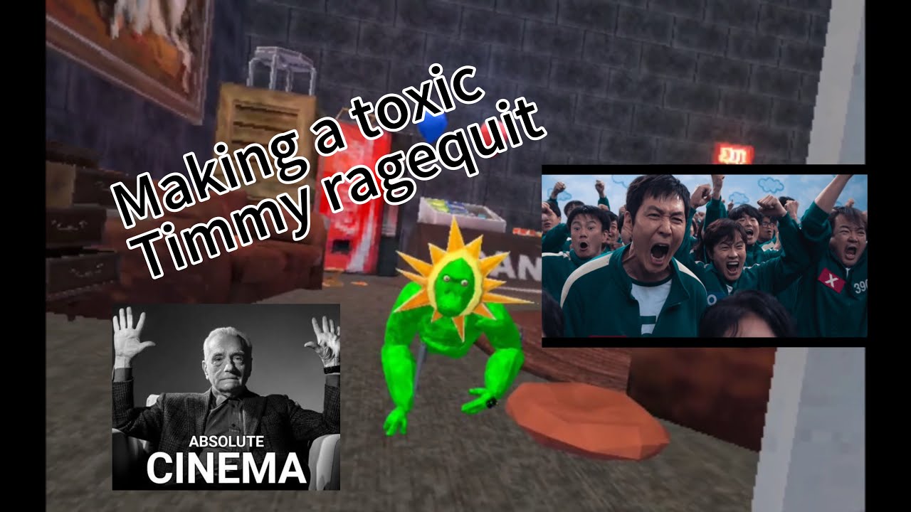 Making a Toxic Timmy Ragequit #animalcompany #animalcompanyvr #ragequit 