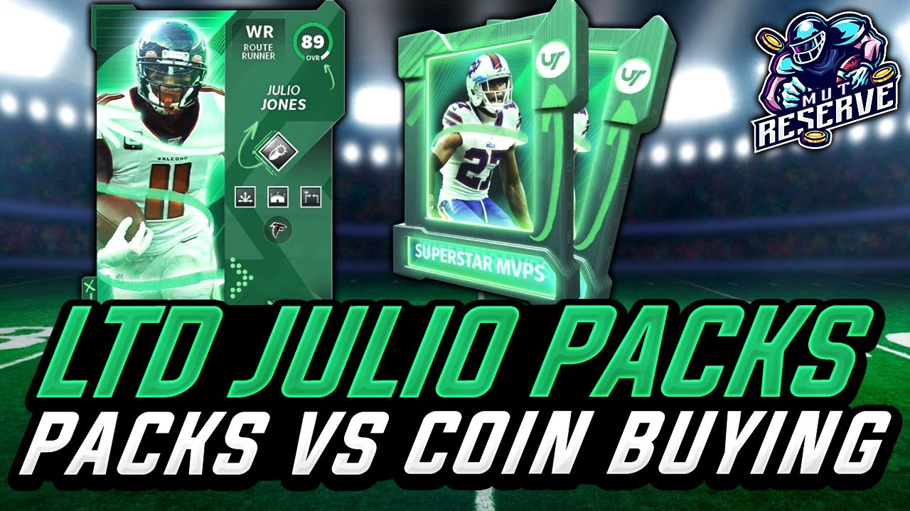 LTD Julio Jones Pack Opening | Buying Packs vs Buying Coins | MUT 21 RIPPING TONS OF PACKS!