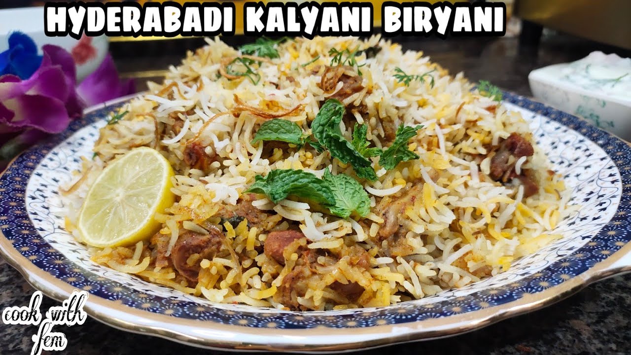 Hyderabadi Mutton Biryani | Best Mutton Biryani Recipe On YouTube | Kalyani Biryani - Eng Subtitles