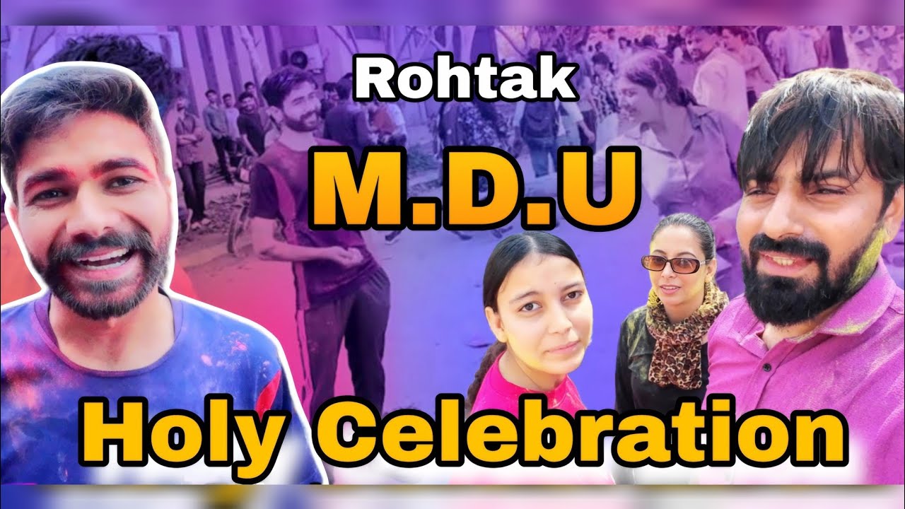 Ye Hai MDU Rohtak Ki Asli Holi 🔥 | Full Power Celebration | #holispecial #mdu #holivlog2024