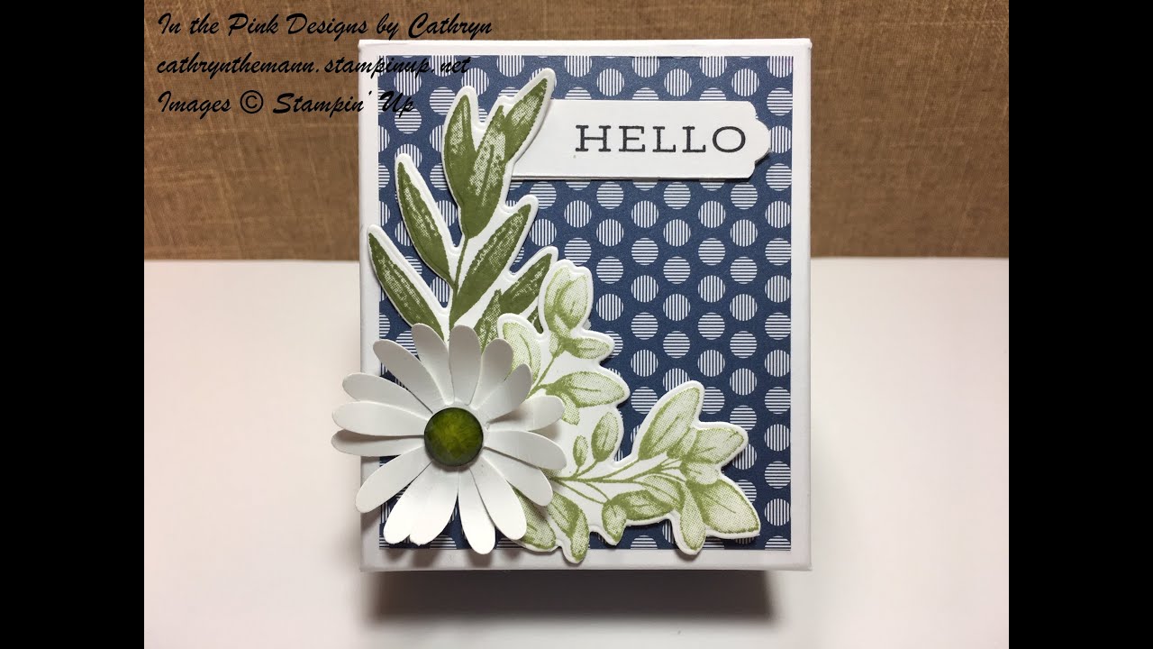 In Color Daisy Box with Forever Fern Stampin Up