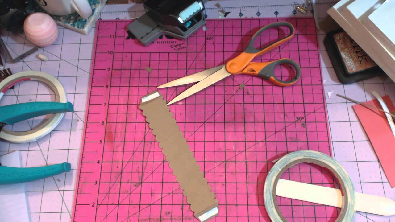 Daily Stories Mini Album tutorial - New simple hinge binding.