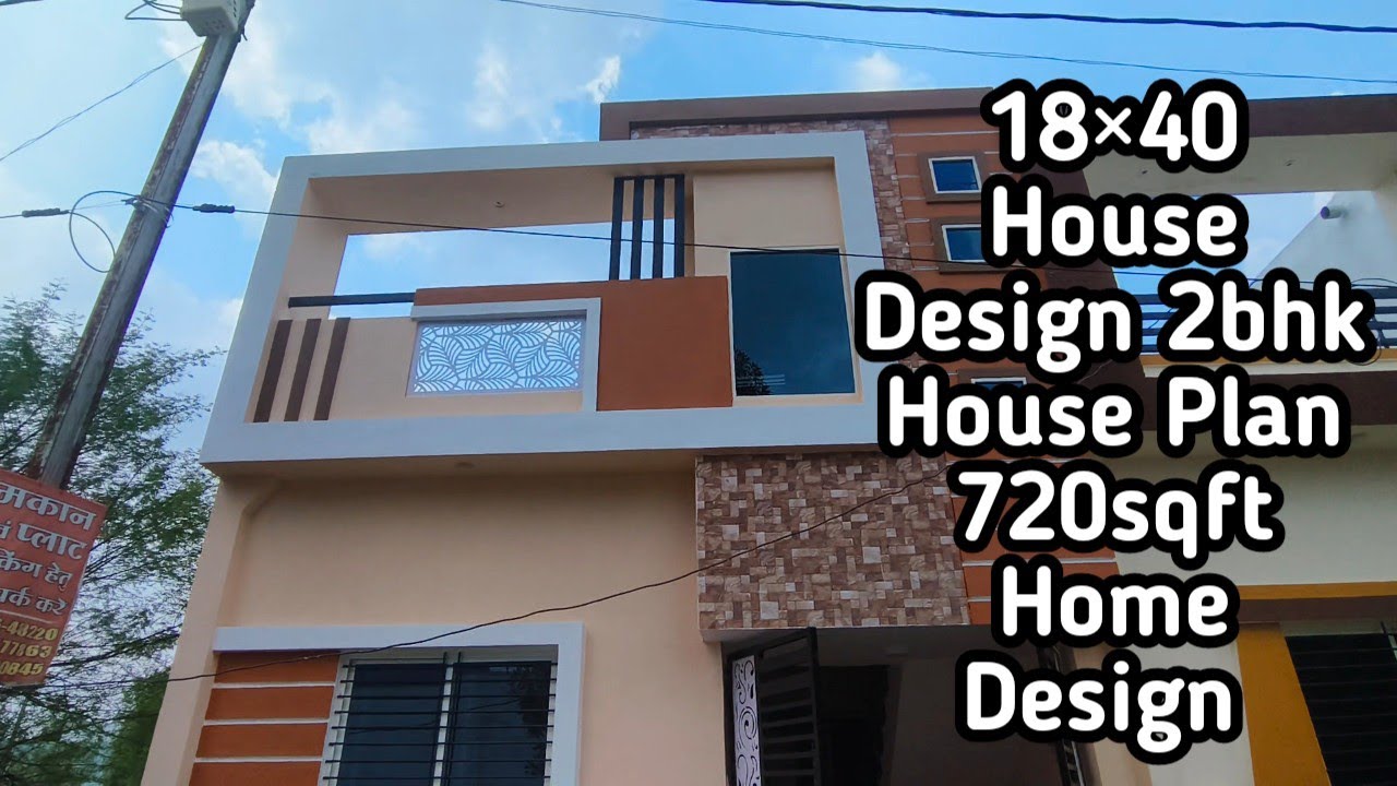 18&times;40 House Design | 2bhk House Plan | 720sqft Home Design | Kavirdev Home Tour