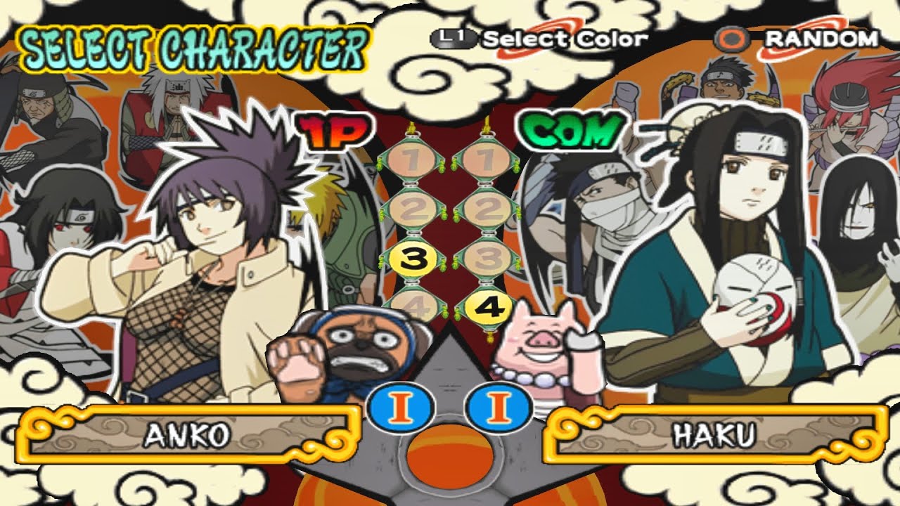Anko VS Haku e Zabuza (INSANE) - Naruto Shippuden Ultimate Ninja 4