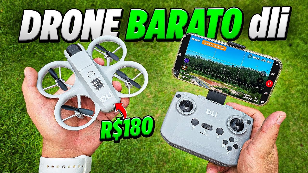 COMPREI o DRONE mais BARATO da Dli e vou mostrar para VOCÊS! Dli NEO mini - Unboxing e Impressões