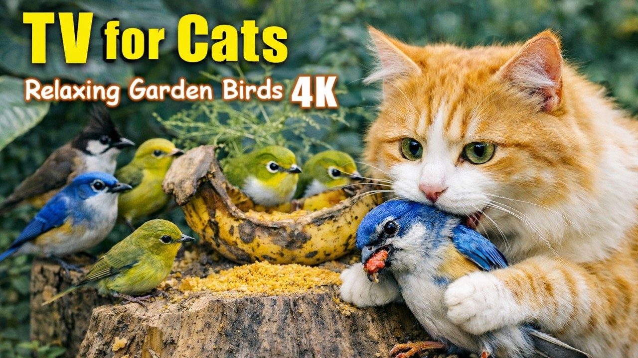 Cat and Dog TV Birds 🐦 | Calm & Happy Pets (4K Ultra HD)
